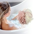 thumbnail image 2 of Unique Bargains Bath Shower Loofah Sponge Body Puffs 4.72"x5.12" 1 Pc Pink, 2 of 6