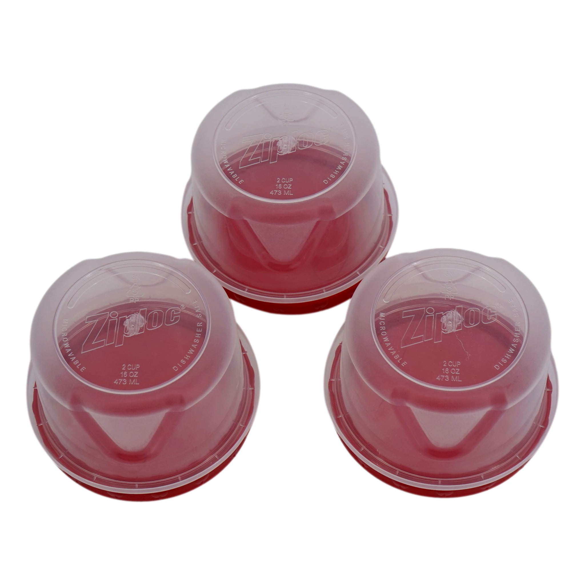 Ziploc Limited Edition Holiday Design Small Round Containers & Lids - 3  Pack, 1 pt - Gerbes Super Markets