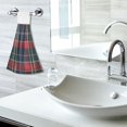 thumbnail image 5 of Yayeee Kitchen Hanging Hand Towels Set of 2 with Loop Bathroom Absorbent Tie Towel, Warm Tartan Mosaic, 5 of 7