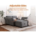 thumbnail image 5 of EastVita GAOMON Modular Sectional Sofa with Ottomans Chenille Sleeper 7 - Seat Sofa Couch with Chaise and Storage Seats U Shaped Couch for Living Room Grey (U Shaped Sofa-7), 5 of 7