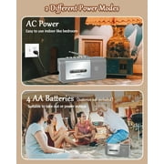 Jazmm Portable Cassette Recorder Player, AM/FM Cassette Tape Player with Built, in Loud Speaker, Microphone & 3.5mm Earphone Jack, AC/AA Battery Powered, Ideal Gift for Home