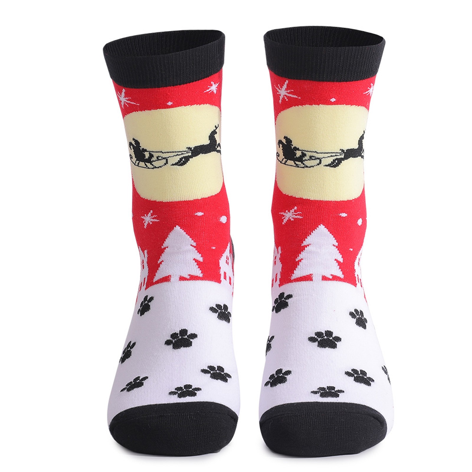 Ogiraw Socks Warm Socks for Women Men's and Women's Christmas Printed ...
