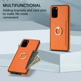 thumbnail image 4 of Nalacover for Samsung S20 Plus Wallet with Card Holder Slot, 360°Rotation Ring Holder Kickstand Cover for Men Women Protective Premium PU Leather Shockproof Cover for Samsung Galaxy S20 Plus,Orange, 4 of 9