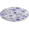 thumbnail image 4 of Floral Colorful Flower Round Rugs -Washable Non-Slip Small Round Area Rug Throw Soft Circle Rugs for Bedroom, Modern Print Indoor Carpet for Entryway Sofa Living Room, 4 of 6