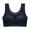 Black, variant on Sngxgn Strappy Sports Bra for Women Padded High Impact Push Up Running Sports Bra Workout Top Yoga Bra(Grey,XL)