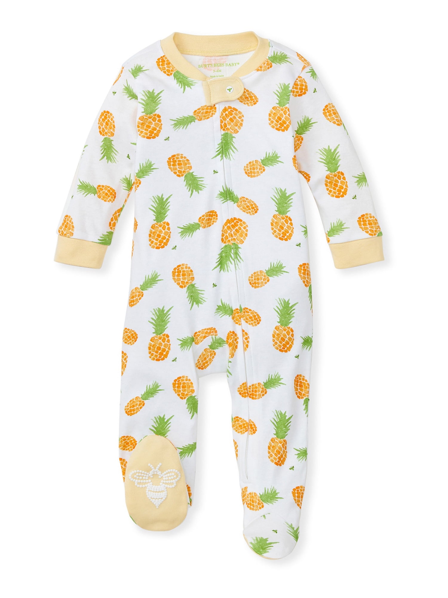 Burt's Bees Baby Newborn Baby Boy Organic Cotton Sleep 'N Play Footed Pajamas