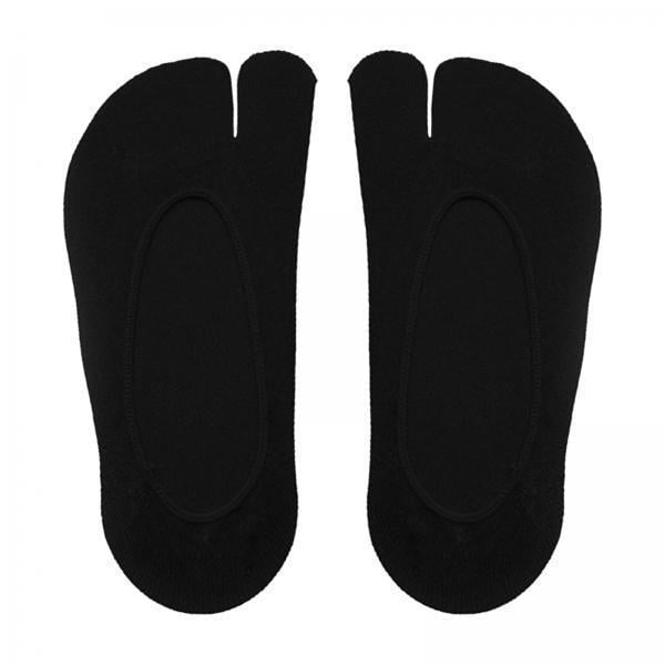2 Pares De Calcetines Invisibles Con Dos Dedos Para Mujer, Para Mocasines, Zapatillas Deportivas, Color Negro