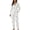 Purple, variant on MEICHEN Pajamas for Women Set Women Casual Lapel Button Print Two Piece Long Sleeve Pajamas Pajamas Suit Women's Sleepwear