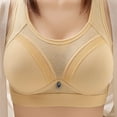 thumbnail image 3 of Mrat Clearance Ladies Sports Bras Clearance Womens Comfortable Lace Breathable Ribbed Bralettes for Women Bra Underwear No Underwire Mom Cozy Nursing Bra L_1 Beige M, 3 of 3