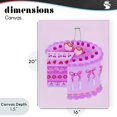 thumbnail image 4 of Stupell Industries Eclectic Pastel Cherry Layered Cake Canvas Art, 16 x 20, by Ziwei Li, 4 of 8