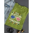 thumbnail image 3 of All American Teacher. T-Shirt Women -Image by Shutterstock, Female Small, 3 of 4