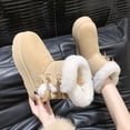 thumbnail image 5 of Women's Winter Snow Boots with Bow Detail - Suede-Like Warm Boots with Faux Fur Lining for Cold Weather, 5 of 5
