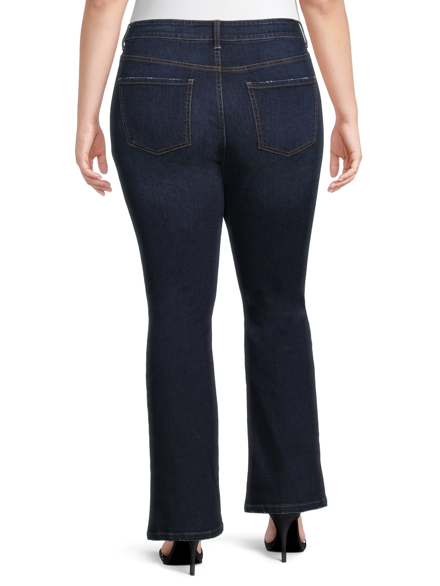 Terra & Sky Women's Plus Size Bootcut Jeans
