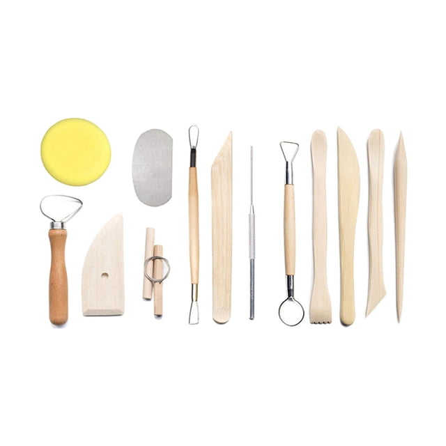 talla de arcilla,madera arcilla escultura talla cerámica herramientas,herramientas y suministros de arcilla polimérica para joyería,juego de herramientas para esculpir arcilla 13 piezas de Sunnimix talla de arcilla
