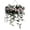 B003- Purple, variant on Home Wall Decor, Faux Hanging Flowers, White Roses Artificial Flowers, Flowers for Decoration, Pink and White Artificial Flower Horizontal Garland Hanging Swag, 28X26X14 in for