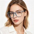 thumbnail image 7 of Forestwhale Blue Light Glasses Men Women Transparent Blue Light Blocking Computer Glasses Anti Eyestrain Lightweight White Frame, 7 of 7