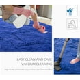 thumbnail image 3 of Homore Cute Fluffy Velvet Carpet Soft Washable Area Rugs for Bedroom/ Living Room Decoration,8'x10',Light Navy, 3 of 7