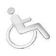 thumbnail image 3 of Wheelchair Disabled Toilet Sign ABS Restroom Sign for Disabled People, 3 of 8