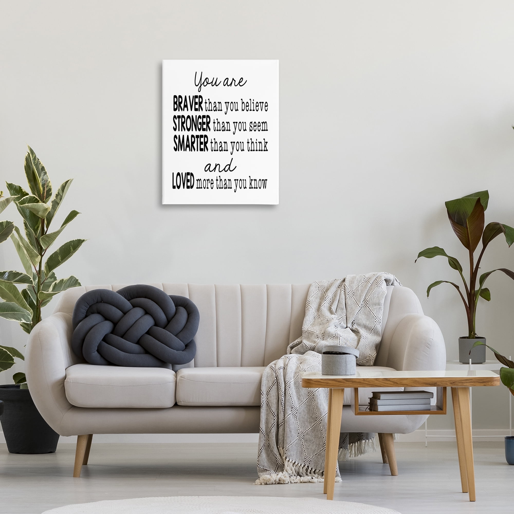Stupell Industries Self Confidence Mementos Text & Numbers Painting Wrapped Canvas Art Print Wall Art, 24 x 30