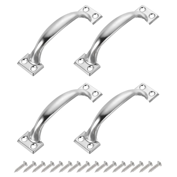 Tiradores de puerta, paquete de 4, tiradores de puerta de 4 pulgadas/99mm con tornillos para hardware de cajones