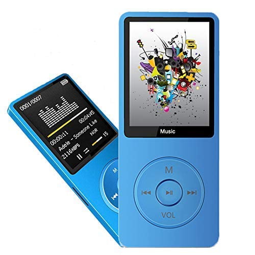 Reproductor MP3 Dyzeryk con tarjeta micro SD de 16 GB y pantalla de 1,8 pulgadas