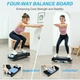 thumbnail image 4 of 4-in-1 Adjustable Aerobic Step Platform (4"/6") - Workout Stepper with Resistance Bands, Non-Slip Balance Board - Home Gym Equipment for Step Training, Cardio, Pilates & Physical Therapy, 4 of 7