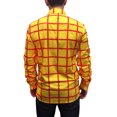 thumbnail image 2 of Woody Striped Shirt Adult Toy Story Movie Costume Button Down Up Sheriff Cowboy, 2 of 6