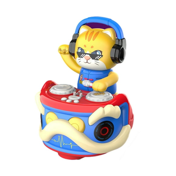 DJ Dancing Cat Robot – Hip-Hop Motion Toy with LED Lights and Music, Interactive Gift for Kids' Parties
