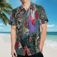 thumbnail image 5 of High Quality Hawaiian Shirts for Men Short Sleeve Aloha Beach Shirt Floral Summer Casual Button Down Shirts Blouses C6H63X, 5 of 7