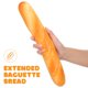 thumbnail image 5 of Pan falso, pan artificial, simulación de comida, modelo decorativo de cocina (alarga la baguette), 5 of 6