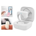 thumbnail image 2 of serony Bluetooth Fingertip Video Controller Clicker Remote Triggers for 10M Shutter Release Wireless Smartphones Selfie Vlog Page White, 2 of 9