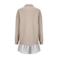 thumbnail image 5 of DPTALR Women's Fashionable Long Sleeved Button Up Collared Sweatshirt Dress, 5 of 5