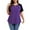 Colorblock, variant on Plus Size Tops for Women Short Sleeve Raglan Tunic Casual Colorblock Shirts Oversized Crewneck eyhole Blouse