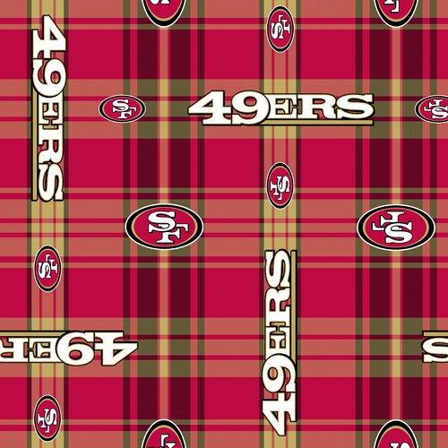 Nfl San Francisco 49ers Polyester Fleece Fabric Per Yard Walmart Com