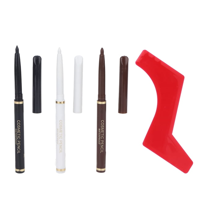 Beard Pencil Filler, Waterproof Sweatproof Beard Pencil Filler Set Home Ergonomic Beard Shaping Tool Long Lasting Solution Stencil Template Great For Grooming Beards And Mustaches