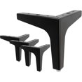 thumbnail image 1 of Patas para muebles de 7"/17,5 cm, 4 patas de metal modernas con forma de triángulo de diamante para muebles, repuesto para armario, sofá, sillón, otomana, 1 of 6