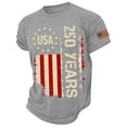 thumbnail image 3 of ibiyuan America 250 Tshirt Kids Red White and Blue 250 Anniversary Usa Flag Boys Tshirts Crew Neck Holiday Short Sleeve Patriotic Basic Tees Toddler Girl Summer Clothes, 3 of 6