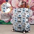 thumbnail image 4 of White Cow Milk Cloud Pattern Luggage Cover Fashion Suitcase Cover Baggage Covers Fit 25-28 Inch Luggage (Go Travel), 4 of 5