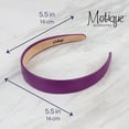 thumbnail image 7 of Motique Accessories 1 inch Vegan Leather Headband for Women and Girls (Purple), 7 of 7
