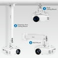 thumbnail image 6 of Mount-It! Full Motion Projector Wall & Ceiling Mount, 44lb Load Capacity, White, 6 of 10