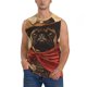 thumbnail image 1 of Fotbe Western French Bulldog Cowboy Men's Camiseta sin Mangas Estampada para Hombres, Playera Casual para Gimnasio, Entrenamiento, Playa-XX-Large, 1 of 7