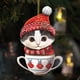 thumbnail image 5 of Christmas Tree Ornament Set, Festive Acrylic Pendant Decorations for Holiday Home Decor, Car Rearview Mirror, Backpack, Wall and Door Hanging with Easy Loop, 5 of 7