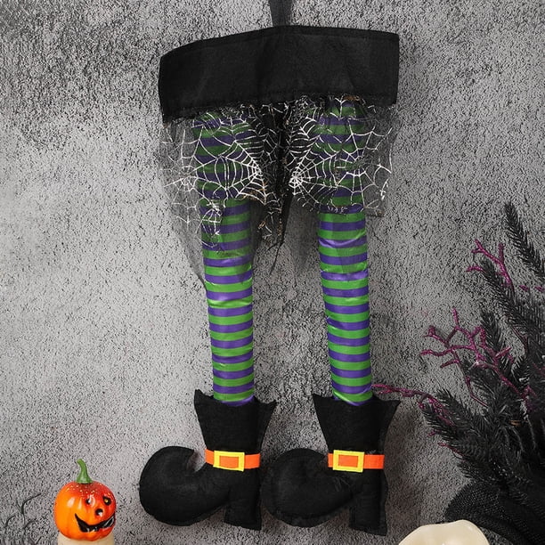 Uuiauoio Halloween Witch Legs Prop Halloween Decoration,Halloween Hanging Witch Legs Halloween Ornament,Witch Leg Props Garden Decoration