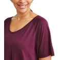 thumbnail image 3 of Terra & Sky Women's Plus Size Scoop Neck T-Shirt, 3 of 5