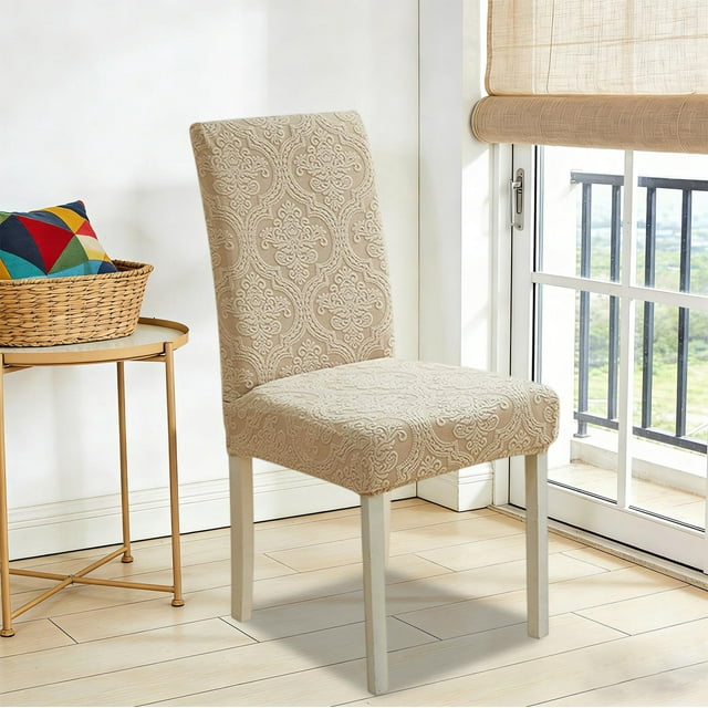 CREATITOY European Style Thickened Chair Cover Stretchable Slipcover for Dining Chair