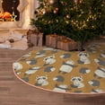 thumbnail image 5 of Balery Forest Animal Printed Christmas Tree Skirt , Merry Christmas Party Christmas Tree Decoration,Adjustable Tree Skirt-36", 5 of 6