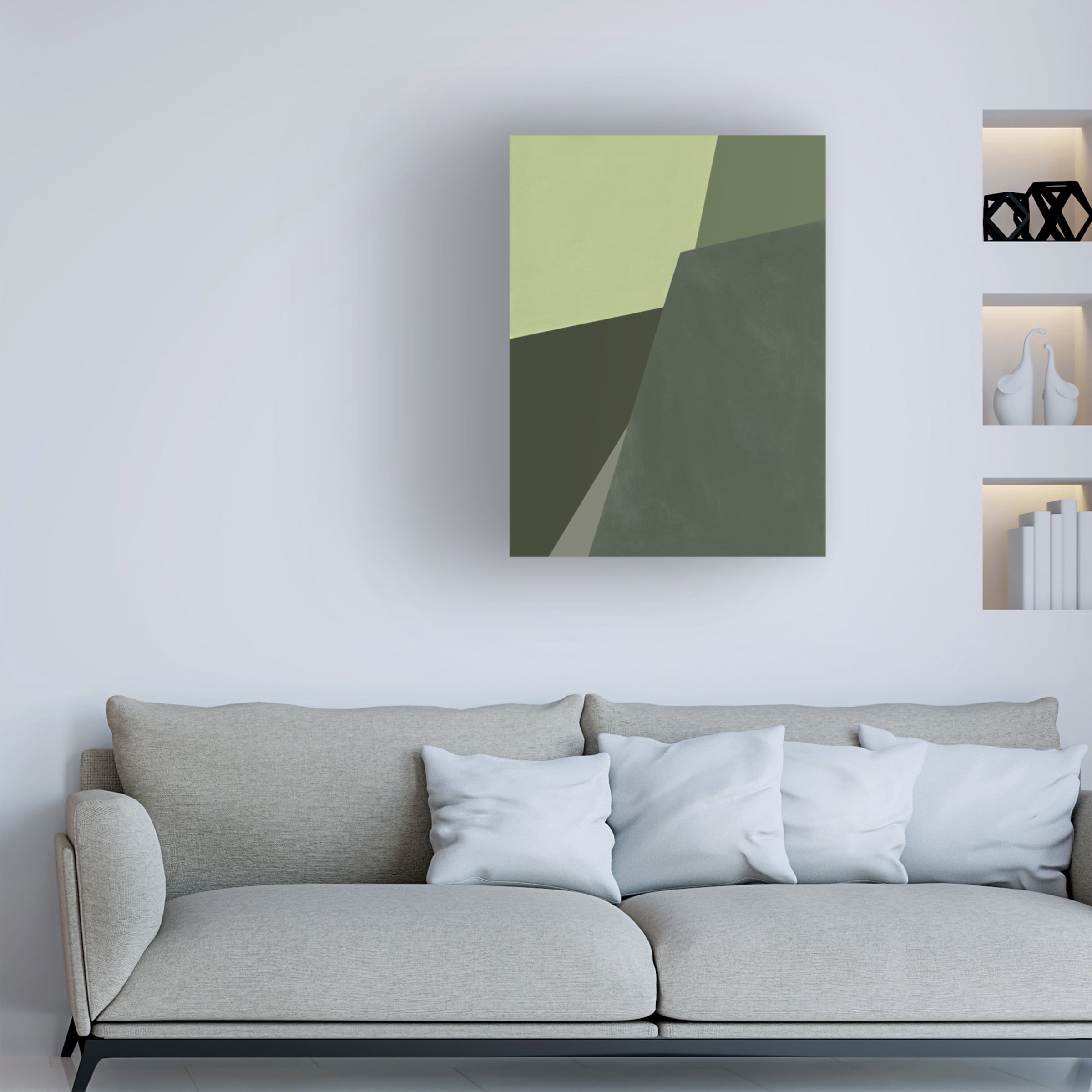 Jacob Green 'Sage Prism I' Canvas Art