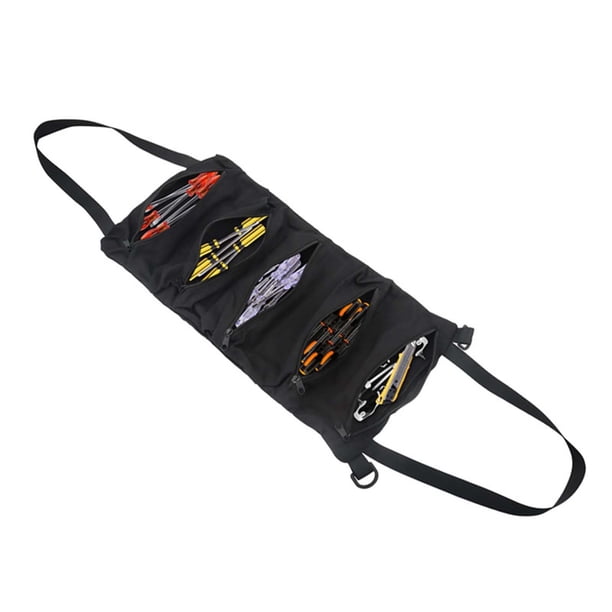 Bolsa enrollable multifuncional para herramientas de ferretería, para electricistas de jardín, para carpintería y para el coche.