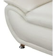 thumbnail image 3 of 3 Piece Living Room Furniture Set, Leather Sofa Set for Living Room, Modern Couch Set with 3-Seater Sofa, Loveseat and Armchair (Cream White), 3 of 7
