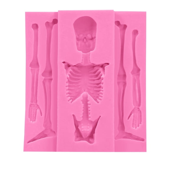 Skeleton Skul Shape Silicone Mold Bakeware Cake Mould For Cookie Chocolate Candy Fondant Cake Decorating